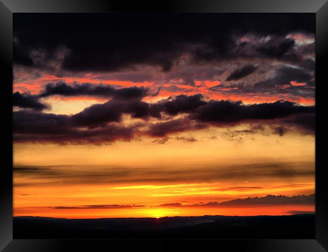 Westbury Sunset Framed Print by Dave Windsor