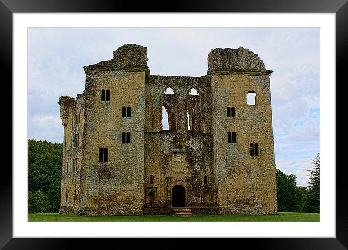 Old Wardour Castle (Front View) Framed Mounted Print by Dave Windsor
