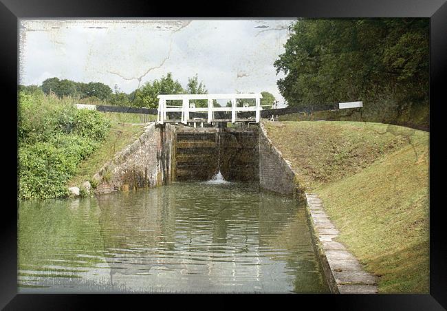 Cane Hill Locks  Old Texture Framed Print by Dave Windsor