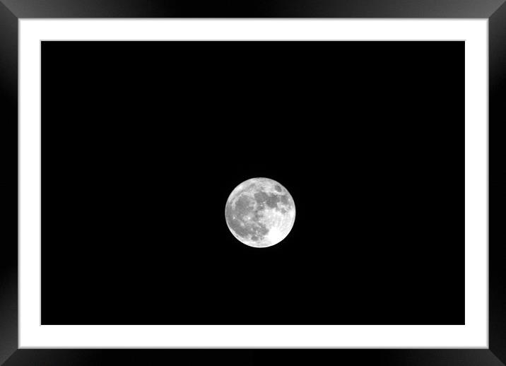 the Moon Framed Mounted Print by Dave Windsor