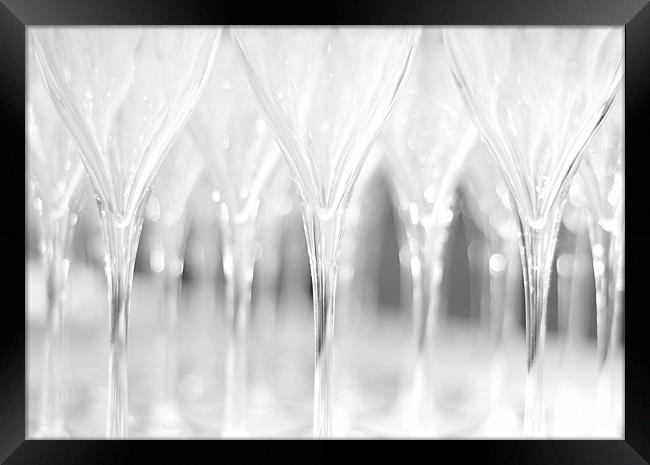 Champagne glasses Framed Print by Radovan Chrenko