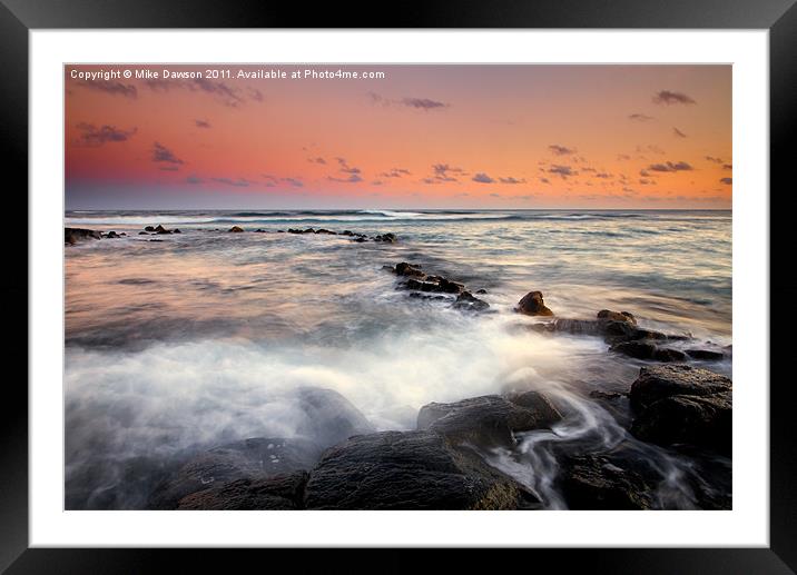 Koloa Dusk Framed Mounted Print by Mike Dawson