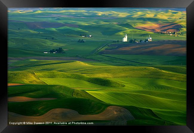 First light on the Palouse Framed Print by Mike Dawson
