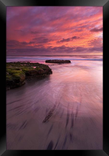Fingers of the Tide  Framed Print by Mike Dawson