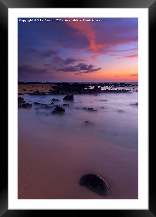 Tropical Serenity Framed Mounted Print by Mike Dawson