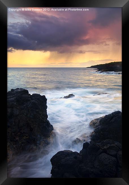 Storm Fissure Framed Print by Mike Dawson