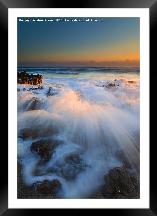 Surge Framed Mounted Print by Mike Dawson