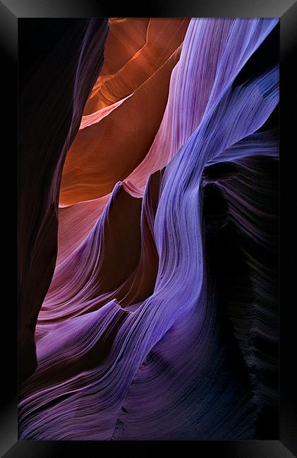 Sandstone Cascade Framed Print by Mike Dawson