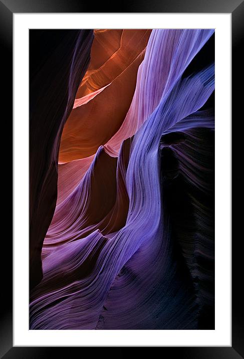 Sandstone Cascade Framed Mounted Print by Mike Dawson