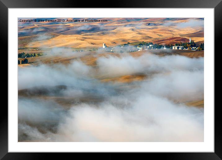 Steptoe Fog Clearing Framed Mounted Print by Mike Dawson