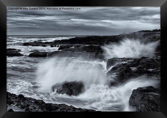 Driven by The Storm Framed Print by Mike Dawson