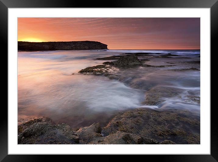 Pennington Bay Sunrise Framed Mounted Print by Mike Dawson