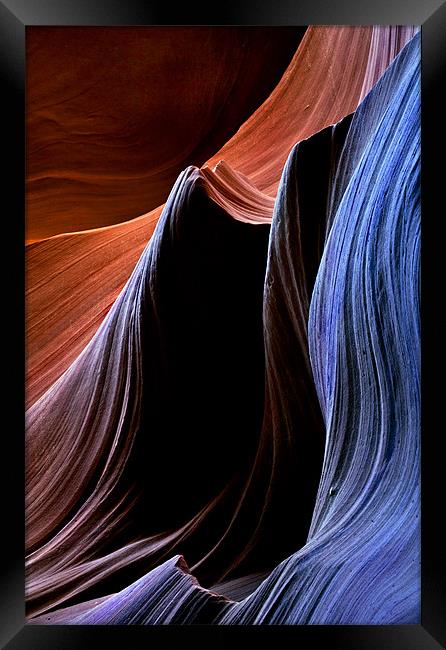 Sandstone Waves Framed Print by Mike Dawson