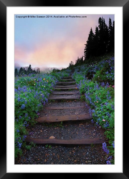 Stairway to the Heavens Framed Mounted Print by Mike Dawson