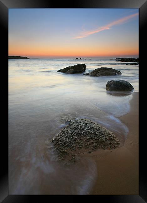 Stepping Stones Framed Print by Mike Dawson