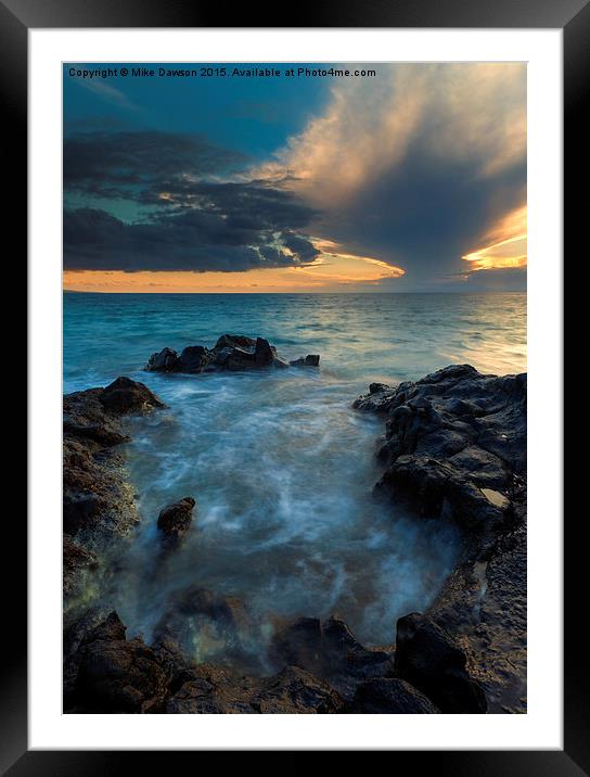 Paradise Cloud Explosion Framed Mounted Print by Mike Dawson