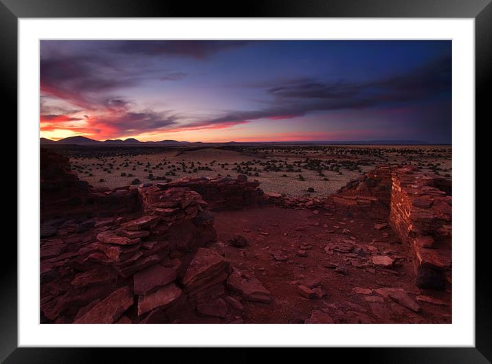 Citadel Sunset Framed Mounted Print by Mike Dawson