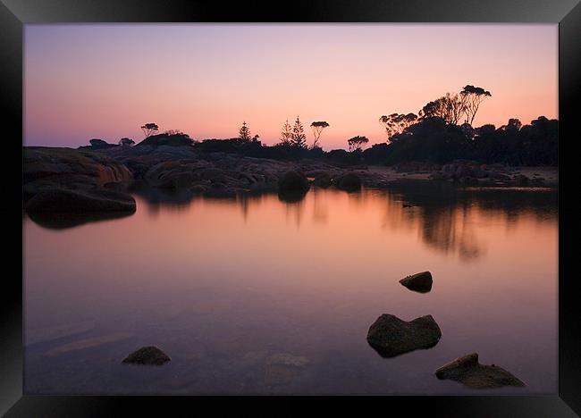 Binalong Twilight Framed Print by Mike Dawson