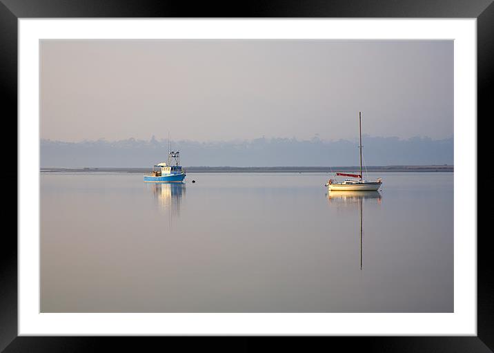 PEace at Anchor Framed Mounted Print by Mike Dawson