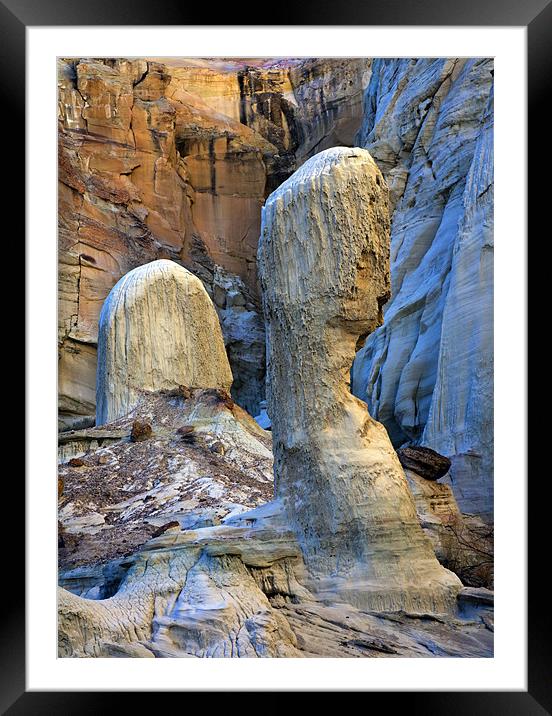 Natures Sculpting Framed Mounted Print by Mike Dawson