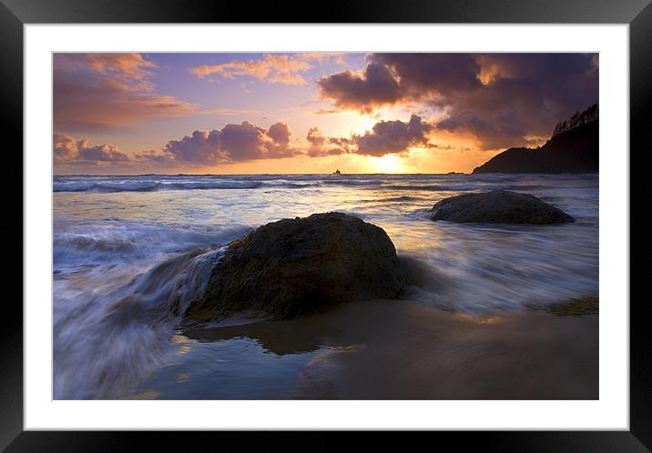 Swept Away Framed Mounted Print by Mike Dawson