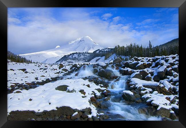 Mt. Hood Morning Framed Print by Mike Dawson