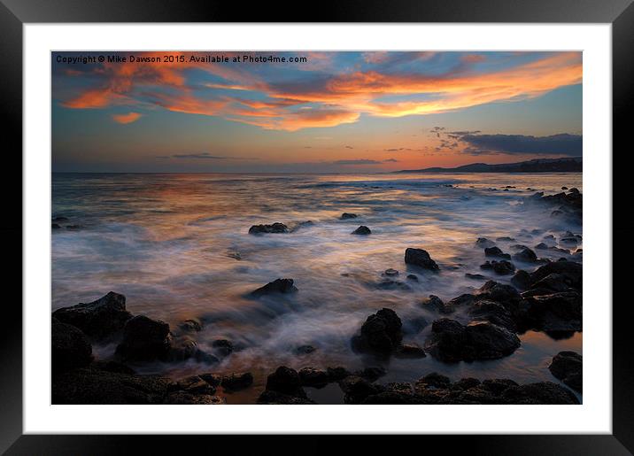 REd Sky Paradise Framed Mounted Print by Mike Dawson