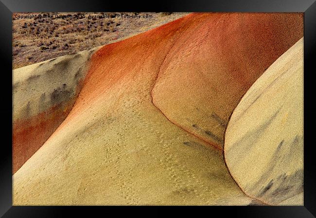 Desert Textures Framed Print by Mike Dawson
