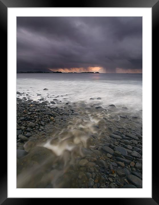 Storm Runoff Framed Mounted Print by Mike Dawson