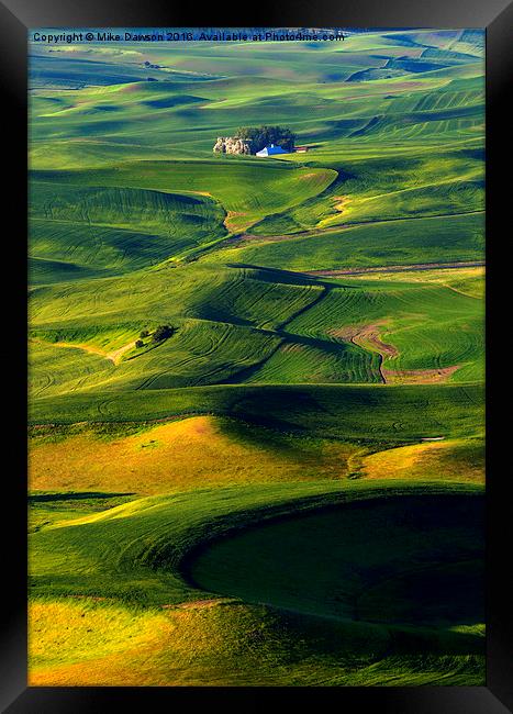 Patterns of the Palouse Framed Print by Mike Dawson