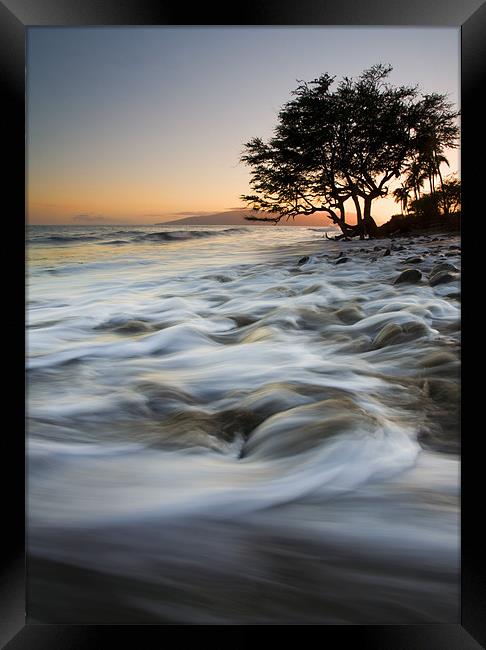 Alone Against the Sea Framed Print by Mike Dawson