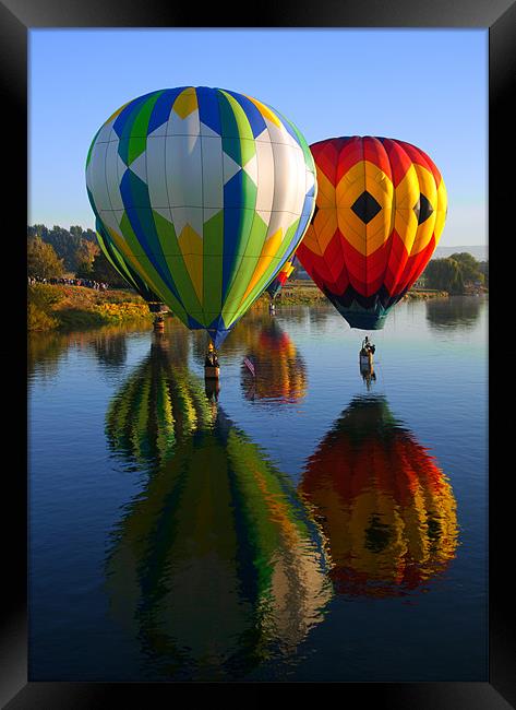 Dipping the Basket Framed Print by Mike Dawson