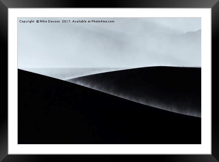 Sand Storm Aurora Framed Mounted Print by Mike Dawson