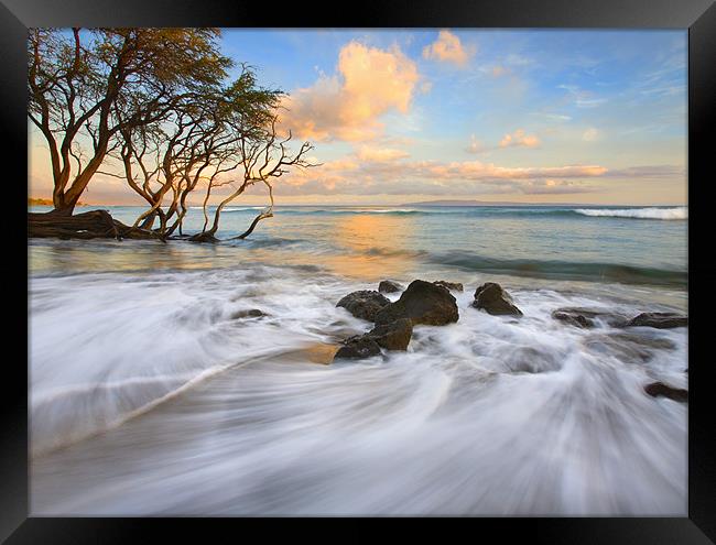 Sunset Tides Framed Print by Mike Dawson