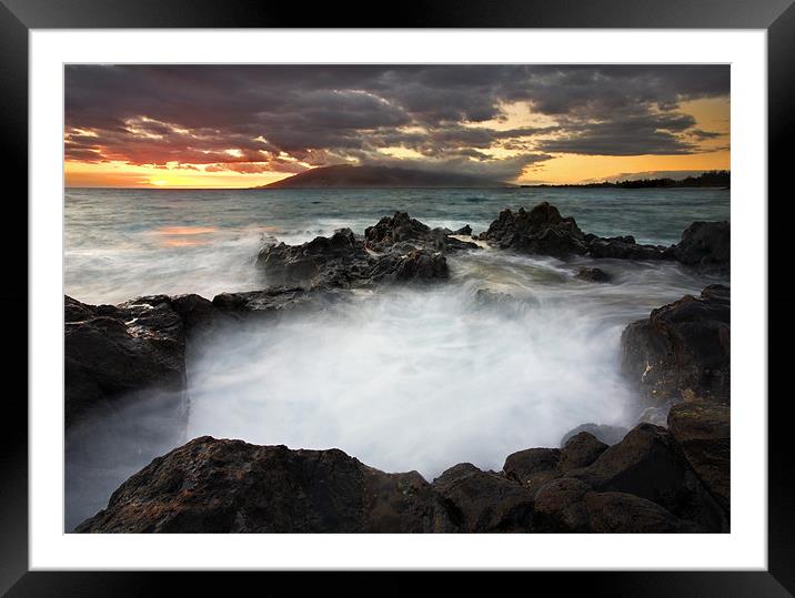 Sunset Boil Framed Mounted Print by Mike Dawson