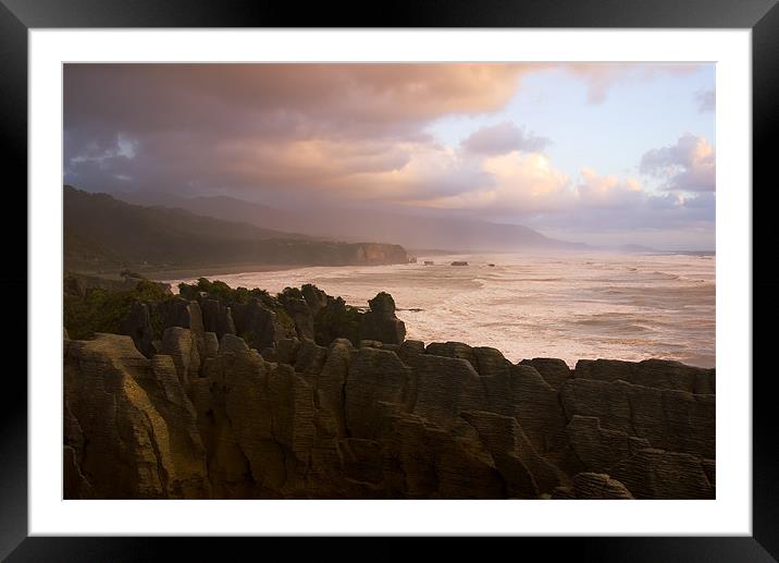 Last Waves of Light Framed Mounted Print by Mike Dawson