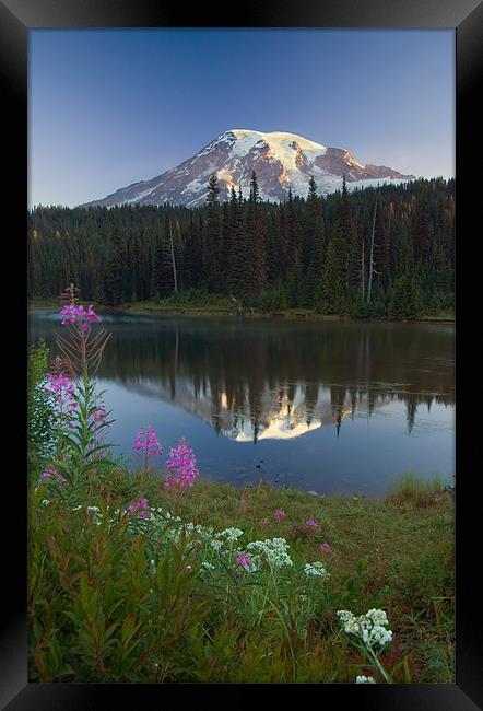 Mountain Morning  Framed Print by Mike Dawson