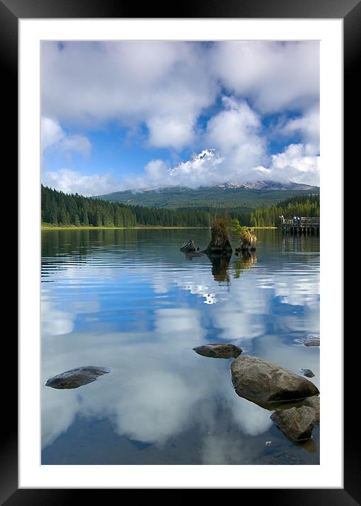 Parting Skies  Framed Mounted Print by Mike Dawson