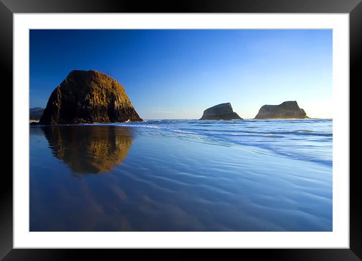 Castles of Sand  Framed Mounted Print by Mike Dawson