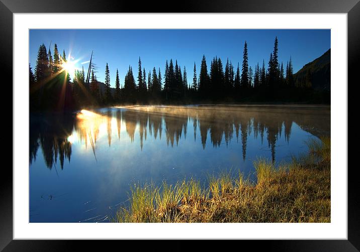 Rising Framed Mounted Print by Mike Dawson