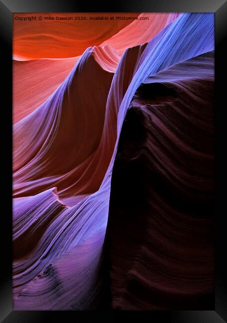 Ribbons of Light Framed Print by Mike Dawson