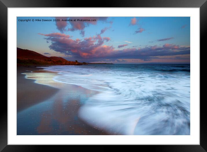 Pastel Sunset Tides Framed Mounted Print by Mike Dawson