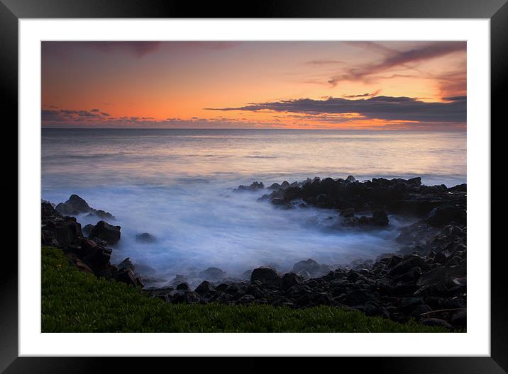 Paradise Cove Sunset Framed Mounted Print by Mike Dawson