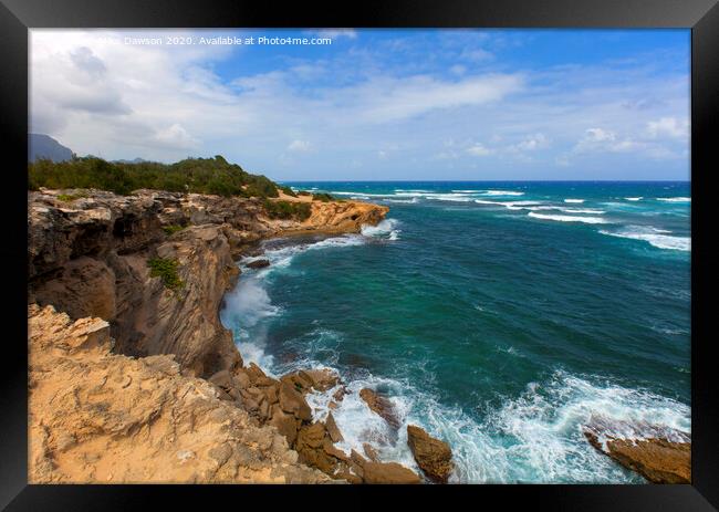 Outdoor oceanbeach Framed Print by Mike Dawson