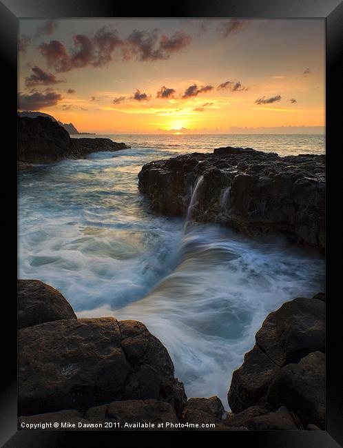 Pools of Paradise Framed Print by Mike Dawson