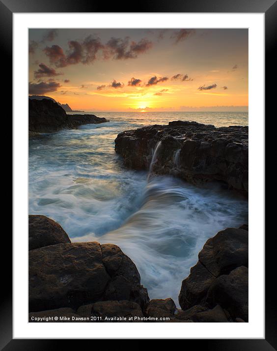 Pools of Paradise Framed Mounted Print by Mike Dawson