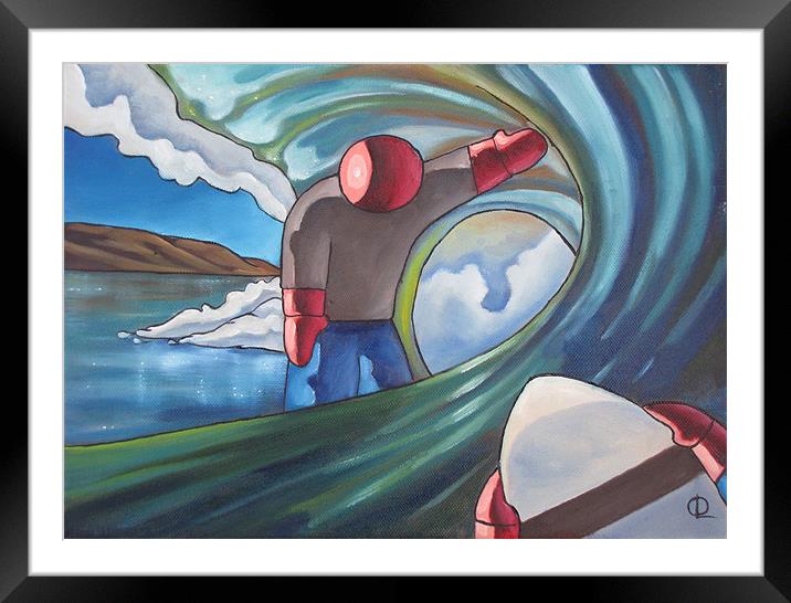 End of the tunnel Framed Mounted Print by Olivier Longuet