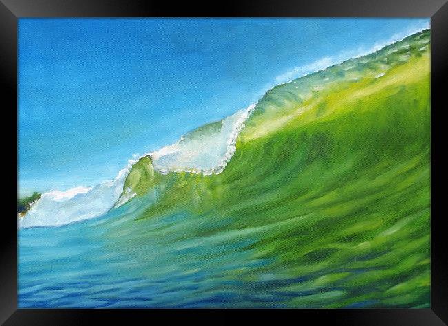 Summer Waves #1 Framed Print by Olivier Longuet
