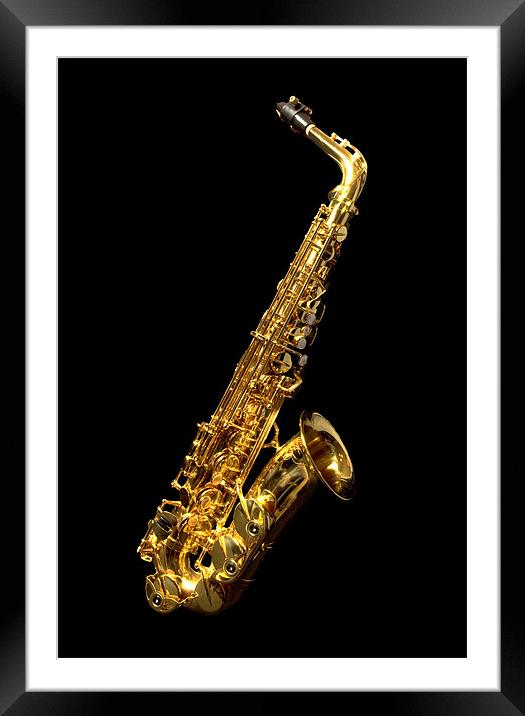 Alto Sax Framed Mounted Print by Charlie Gray LRPS