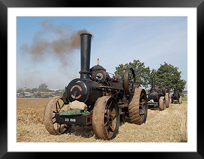 Traction Engine Framed Mounted Print by Matt Curties